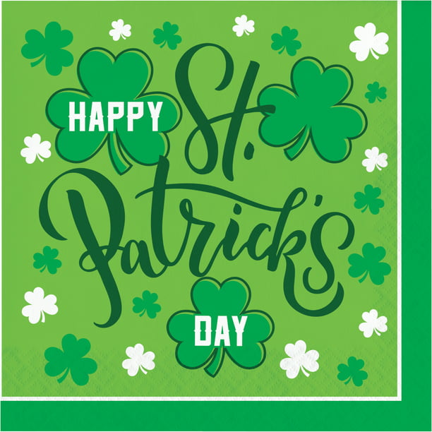 Irish Pub Signs St Patrick's Day Saint Patty's Party Paper Luncheon Napkins 